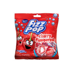 Beacon Fizz Pops - Cherry Flavour, 10's